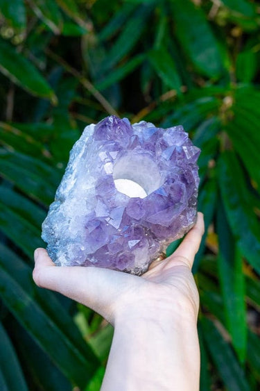 Amethyst Candle Holder